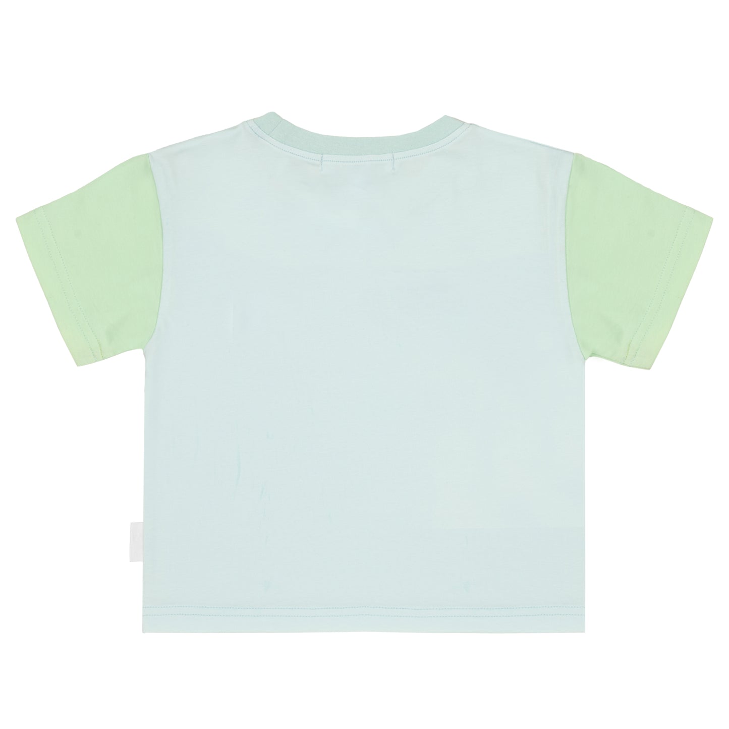 Spill-Resistant Baby & Toddler Tee | Airy Blue & Mint Green