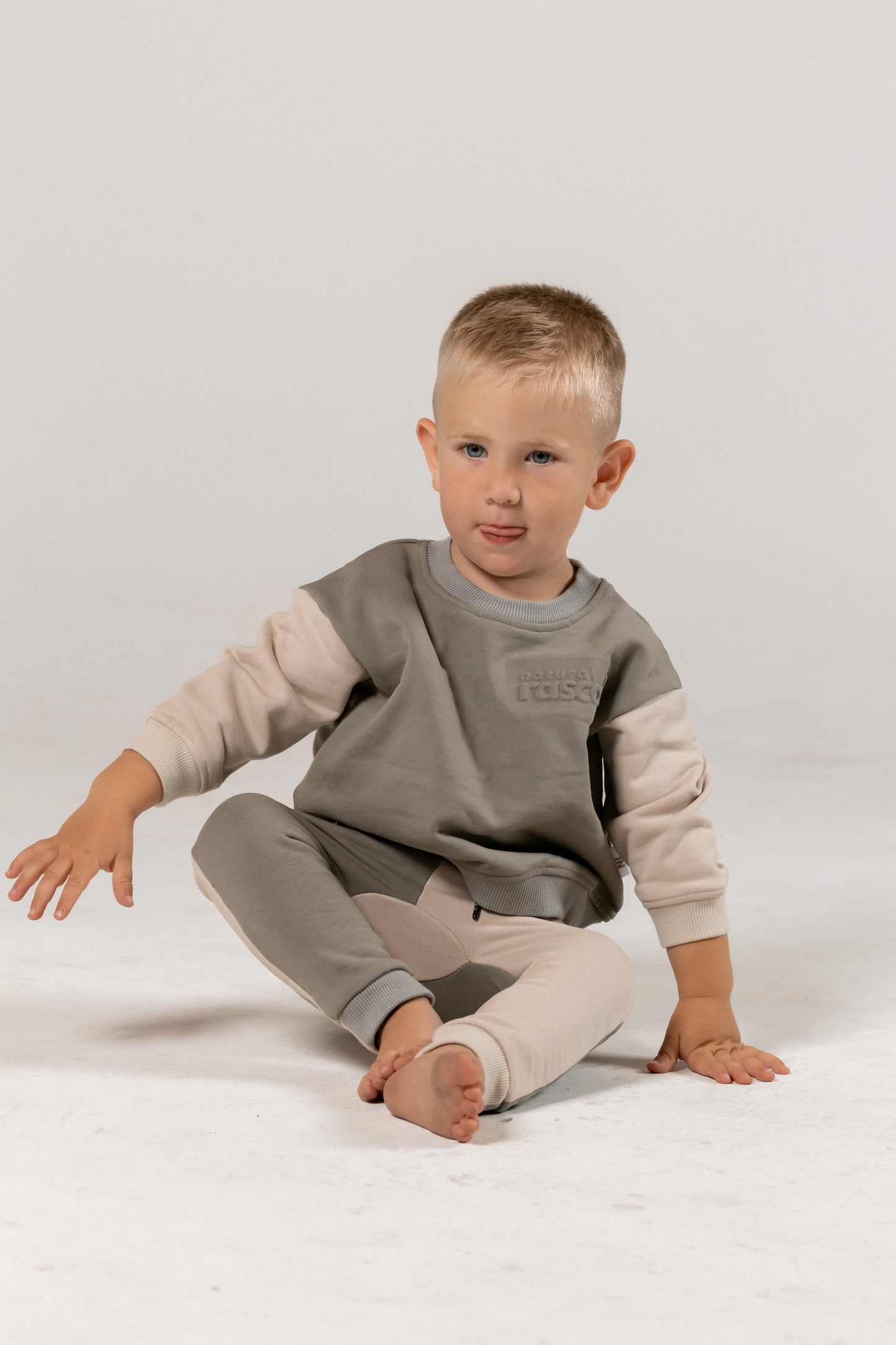 Spill-Resistant Baby & Toddler Sweat | Earthy & Oat
