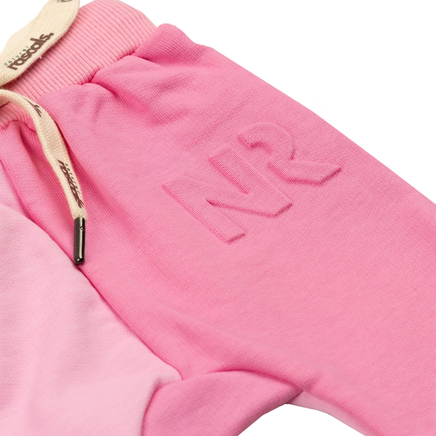 Spill-Resistant Baby & Toddler Sweat Jogger | Raspberry & Candy Pink Two-Tone