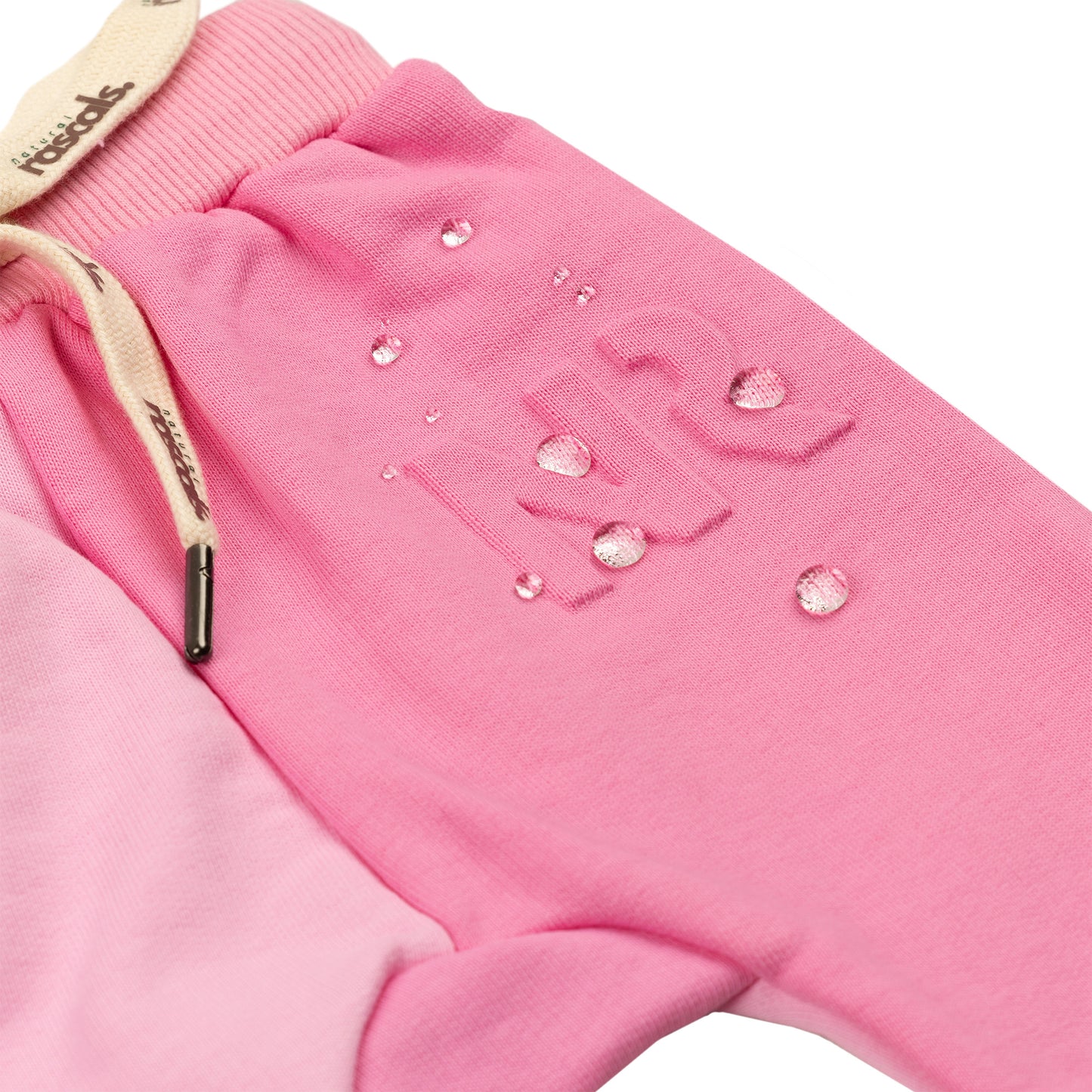 Spill-Resistant Baby & Toddler Sweat Jogger | Raspberry & Candy Pink Two-Tone