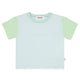 Spill-Resistant Baby & Toddler Tee | Airy Blue & Mint Green