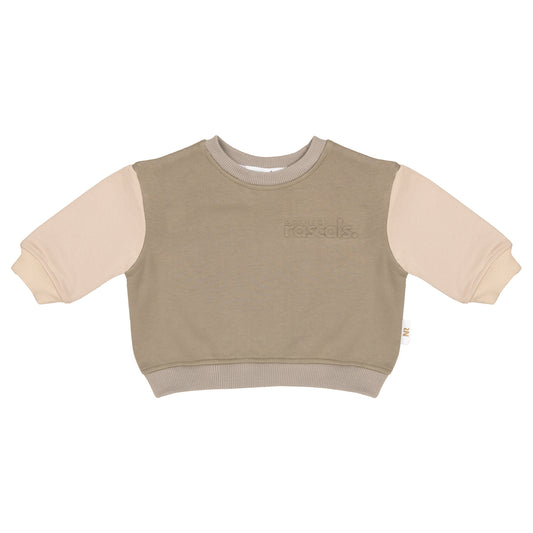 Spill-Resistant Baby & Toddler Sweat – Earthy & Oat | Made with Organic Cotton