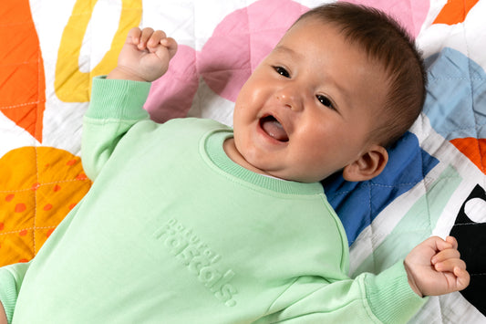 Spill-Resistant Baby & Toddler Romper – Mint Green | Made with Organic Cotton